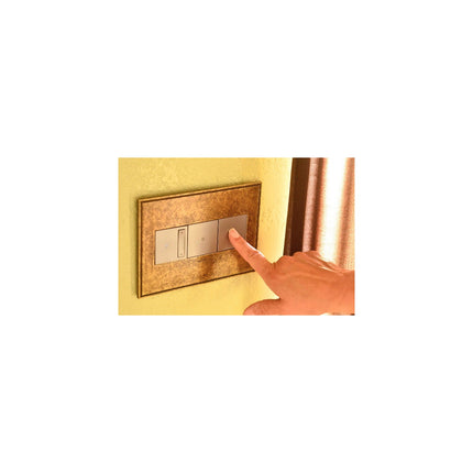 adorne® Satin Nickel 1-Gang Screwless Wall Plate