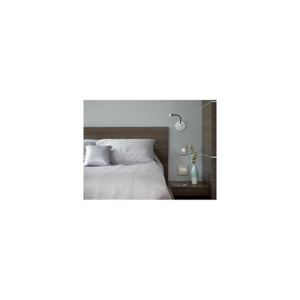 adorne® Satin Nickel 1-Gang Screwless Wall Plate