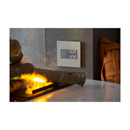 adorne® Satin Nickel 1-Gang Screwless Wall Plate