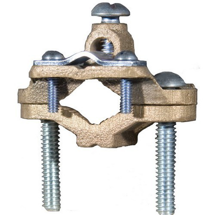 Copper Ground Clamp - Cable Adaptor 1/2"-1"