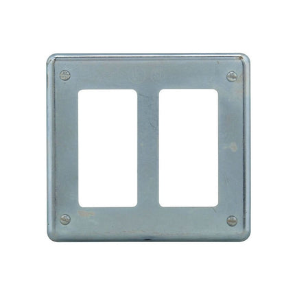 COOPER CRS S232GFI TWO GNG SHT STEEL SURF CST DEVICE BX CVR