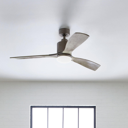 Ridley II LED 52" Fan Antique Pewter