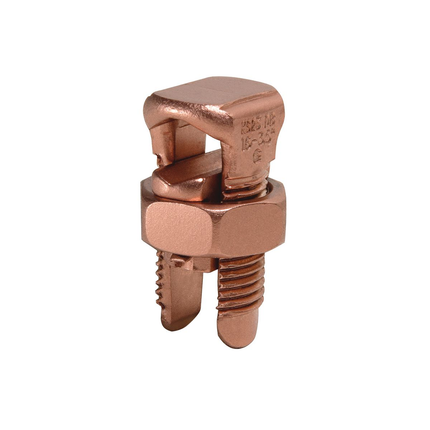 Copper Split Bolt, Cu: 6 AWG-2 AWG (Str) (Run & Tap)