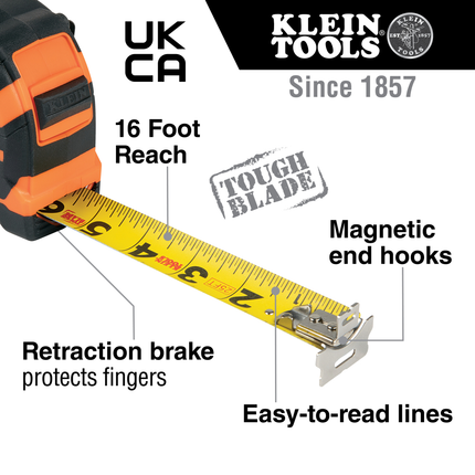 Tape Measure, 25-Foot Magnetic Double-Hook