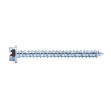 3Hws10112 10 X 1-1/2 Hex Slot Washer Head Sheet Metal Screw Zinc 100/Box - 2500/Ctn