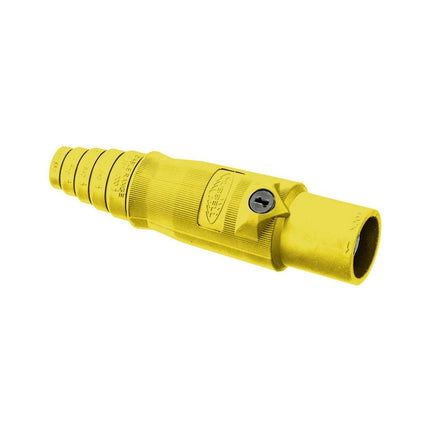 HUBBELL HBL400MY SINGLEPOLE 400A MALE PLUG YELLOW