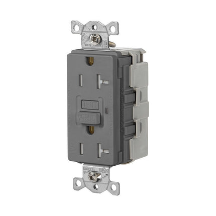 HUBBELL SNAPGFTW20GRY 20A 125VAC COMM TRWR SNAP GFR GRAY