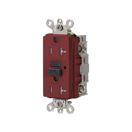 HUBBELL GFSG5362R 20A 125VAC INDUSTRIAL TRWR GFR RED