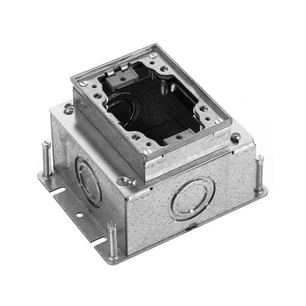 HUBBELL BA2431 1G RECT STL FB DEEP FULL ADJ ALU (MS90)
