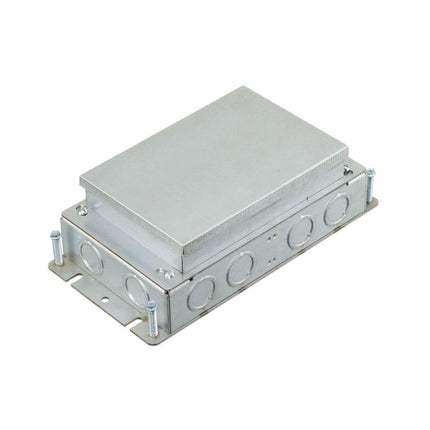 HUBBELL FB2422 RECT FLOORBOX STAMP STEEL SHALLOW 2-G