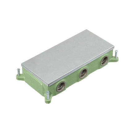 HUBBELL FB4314 RECT FLOORBOX CAST IRON SHALLOW 3-G