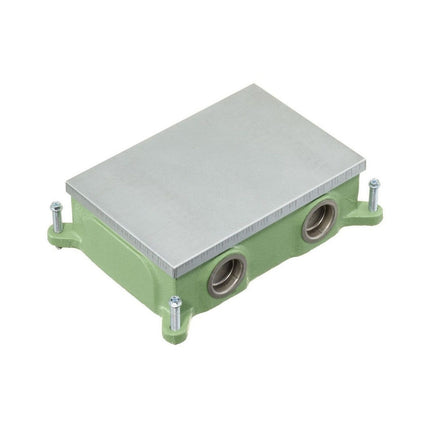 HUBBELL FB4214 RECT FLOORBOX CAST IRON SHALLOW 2-G
