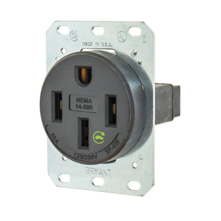 HUBBELL 9450FR RCPT, 50A 125/250V, 14-50R