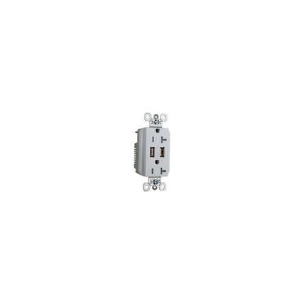 PASS&SEYM. TR-5362USBW DUP REC 20A TR SPEC W/3.1A USB CHRG W