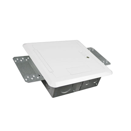WIREMOLD EHWB8-WH 8-GANG RECESSED HINGED WALL BOX