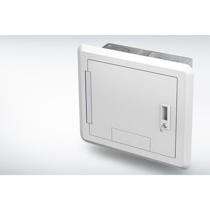 WIREMOLD EHWB8-WH 8-GANG RECESSED HINGED WALL BOX
