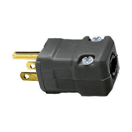 HUBBELL HBL5965VBLK VALISE PLUG 15A 125V 5-15P BK