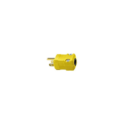 HUBBELL HBL5965VY VALISE PLUG 15A 125V 5-15P YL