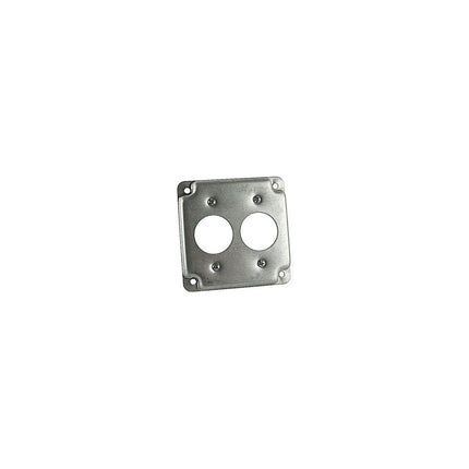 THOMAS & BETTS RS10 STL CVR USE W/2 SGL FLUSH RCPT