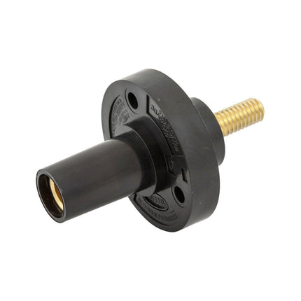 HUBBELL HBL15FRSBK SINGLE POLE SER 15 RECEP STUD 150A BK