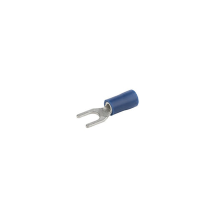NSI S16-8V-S WIRE TERMINAL SPADE VINYL INSULATED 16-14 AWG 8, CLAMSHELL (20 EA)