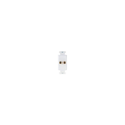 LEGRAND F9006-WH UNIV SINGLE SPEAKER OUTLET STRP WH