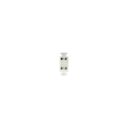 LEGRAND F9005-WH UNIV DUAL SPEAKER OUTLET STRAP WH