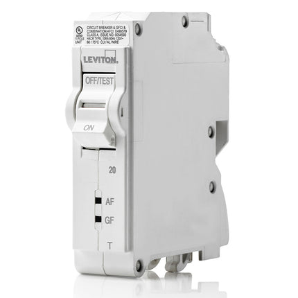 LEVITON LB120-DFT 20A 1-POLE TM AFCI/GFCI BRKR