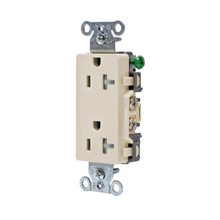 HUBBELL DR20LATR TAMP RES DECO FACE 20A 125V LA