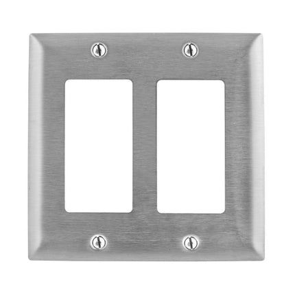 HUBBELL SS262L WALLPLATE 2-G GFCI 430SS