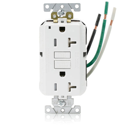LEVITON GFTR2-3LW 20A SELF TEST LEADED TR GFCI