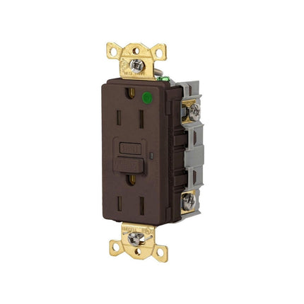 HUBBELL GFR82 15A 125VAC COMM HG GFR BROWN
