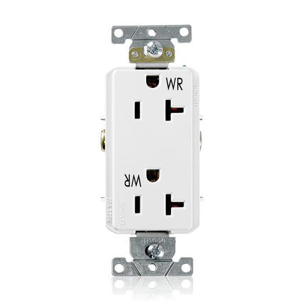 LEVITON WDR20-W WH WR DEC+ DUPL REC 2P3W 520R 20A125V
