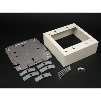 WIREMOLD V2448-2 STL SWITCH & RECEPT BOX 2G 2400 IV
