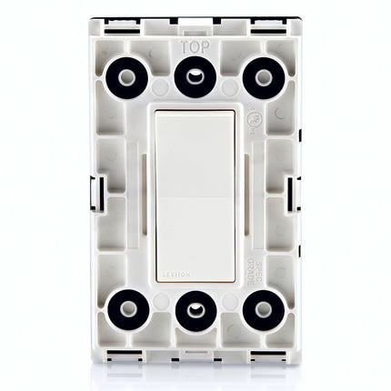 LEVITON W5601-2W WR SWITCH SINGLE POLE 15A-120/277V WHITE