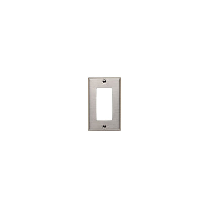 1-Gang Decora Decora Wallplate, Oversized, Magnetic Stainless Steel