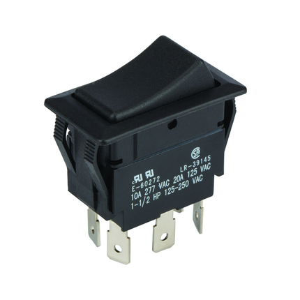 Rocker Switch Maintained DPDT On-On