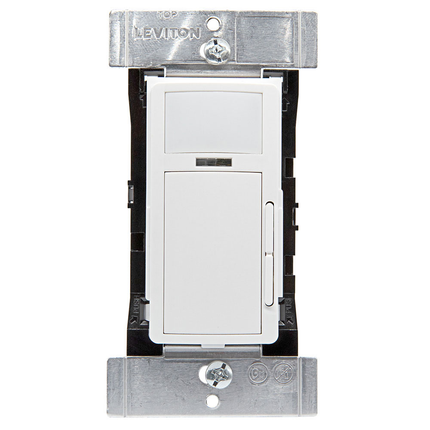 Smart Sensor, PIR, 1000W Dimming Wallbox Occupancy Sensor/Vacancy Sensor, App configurable, 120V, Commercial Grade, White