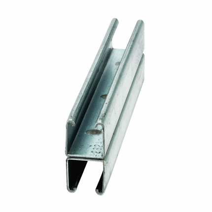 Eaton B-Line series strut back-to-back welded channel, 1.62" channel height, 120" channel length, 1.62" channel width, Steel, 12 Gauge, B22 channel, Hot-dipped galvanized