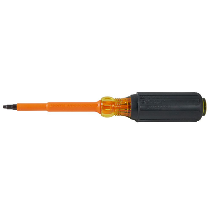 Insulated Screwdriver, #2 Square, 4-Inch Shank