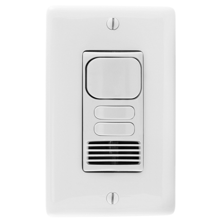 Occupancy/Vacancy Sensors, Wall Switch,Adaptive Dual Technology, 2 Circuit, 120/277V AC, White