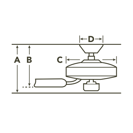 Rana™ LED 60" Fan Brushed Nickel