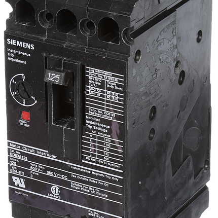 BRKR ED6 ETI-STD 3P 125A