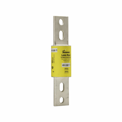 Eaton Bussmann Series KRP-C Fuse, Current-limiting, Time-delay, 600 Vac, 300 Vdc, 900A, 300 kAIC at 600 Vac, 100 kA at 300 kAIC Vdc, Class L, Bolted blade end X bolted blade end, 1700, 2.5, Inch, Non Indicating, 4 S at 500%