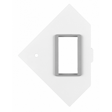 RAFB4 Series, Mounting Plate, 1-Gang, (1) Opening to Accommodate Ortronics TracJack® with (2) Bezels