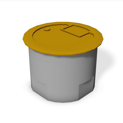 CRFB SeriesTM CRFB4 Four Gang Round Raised Floor Box