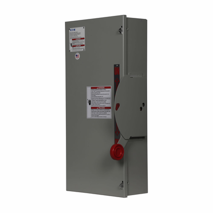 Eaton Heavy duty double-throw non-fused safety switch, 30 A, NEMA 1, Painted steel, Non-fusible, Three-pole, Three-wire, 240 Vac, 250 Vdc
