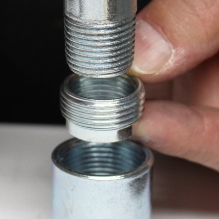 RB-500400 - Zinc Plated Steel Reducing Bushing, 5 to 4" , 12 Pak