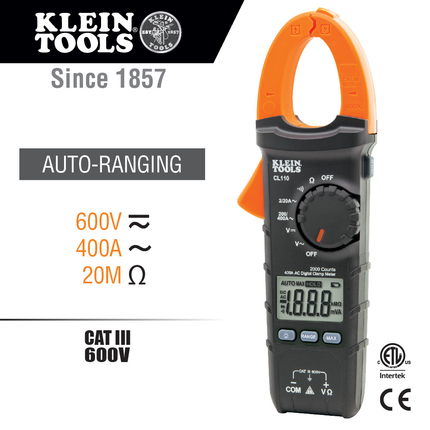 Electrical Tester Kit with Clamp Meter and GFCI Outlet Tester