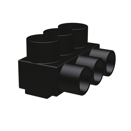 UV Rated Black UNITAP™ Connector; PL = Single Sided Entry; PLO = Offset Entry
